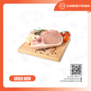 พอร์คช็อปหมูตัดสเต็กหมักพริกไทยดำ แช่แข็ง กิโลกรัมละ